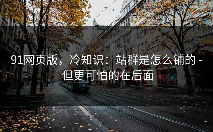 91网页版,冷知识:站群是怎么铺的 - 但更可怕的在后面 91网页版,冷知识:站群是怎么铺的 - 但更可怕的在后面